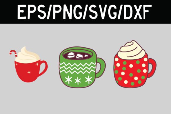 Christmas Hot Drink Cup SVG: Graphics for Crafts Sellers
