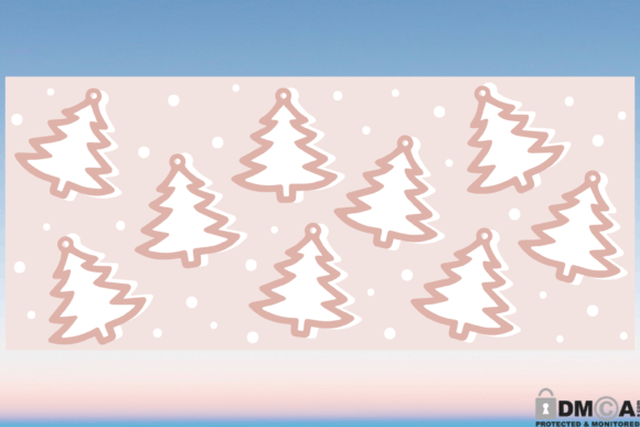 Christmas Tree 16oz Libbey Glass Cup SVG — Graphics & Print Templates