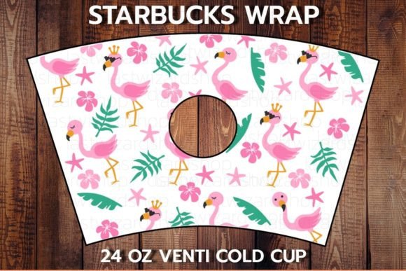 Flamingo 24oz Cup SVG: Graphics for Crafts & Branding