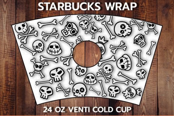 Funny Skull 24oz Cup SVG: Graphics & Print Templates