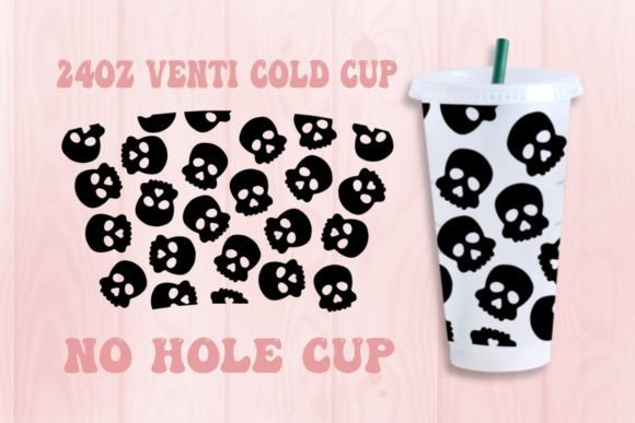 Halloween Skeleton No Hole Cold Cup Svg: Graphics for Crafts