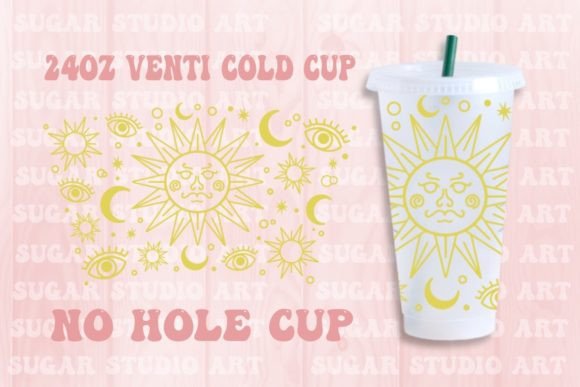 Mystery No Hole Cup SVG: Witch Graphics for Crafts