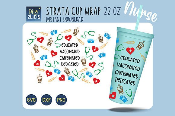 Nurse Strata Cup SVG for Graphics Projects