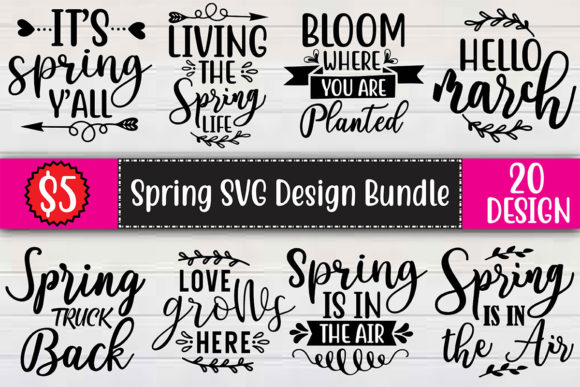 Spring SVG Design Bundle