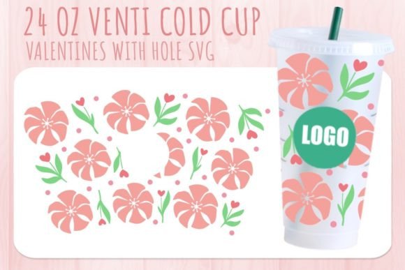 Valentine's Cup SVG 24oz: Graphics and Crafts