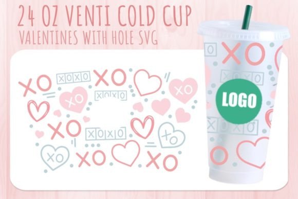 Xoxo Valentine's Cup Svg 24oz